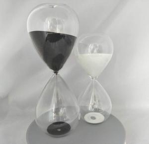 Sablier en verre coloré personnalisé, demi-heure ou 30 minutes - Product Image 1