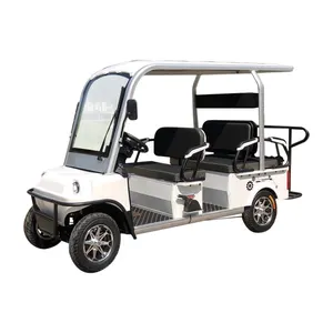 Cina prezzo a buon mercato 6 posti a quattro ruote guidati in auto motorino 1200w golf buggy elettrico del club di golf carrello per hotel di viaggio