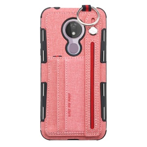 Étui de téléphone en cuir PU anti-rayures, 50 pièces, + porte-carte avec porte-clés pour Moto <span class=keywords><strong>G7</strong></span> <span class=keywords><strong>Power</strong></span>, vente en gros - Product Image 4