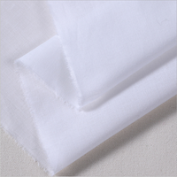 Voile blanc fin 100% coton popeline, tissu en coton tissé pour doublure de vêtement, robe 80x80 90x88, fournisseur textile chinois