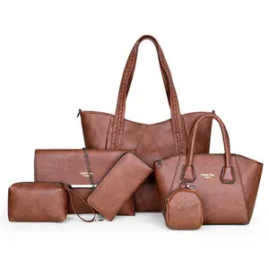 JIANUO wholesale 2019 woman bags handbag set tote bag vietnam