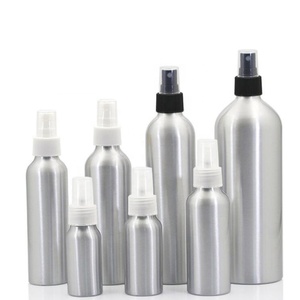 Pulverizador de niebla vacío, botella de metal de aluminio, al por mayor, 30ml, 50 ml, 100ml, 150ml, 5oz, 3 oz, 200ml, 250ml