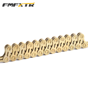 <span class=keywords><strong>Cadena</strong></span> de Bicicleta FMFXTR de 6, 7, 8, 9, 10 y 11 Velocidades, Recubierta de Titanio, Color Dorado y Plateado, para Bicicletas de Montaña y Carretera, 116 Eslabones - Product Image 4