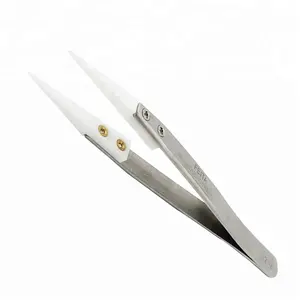 Jewelry Making Plier Tools 72MZ Heat Resistant Round Tip Ceramic Tweezers