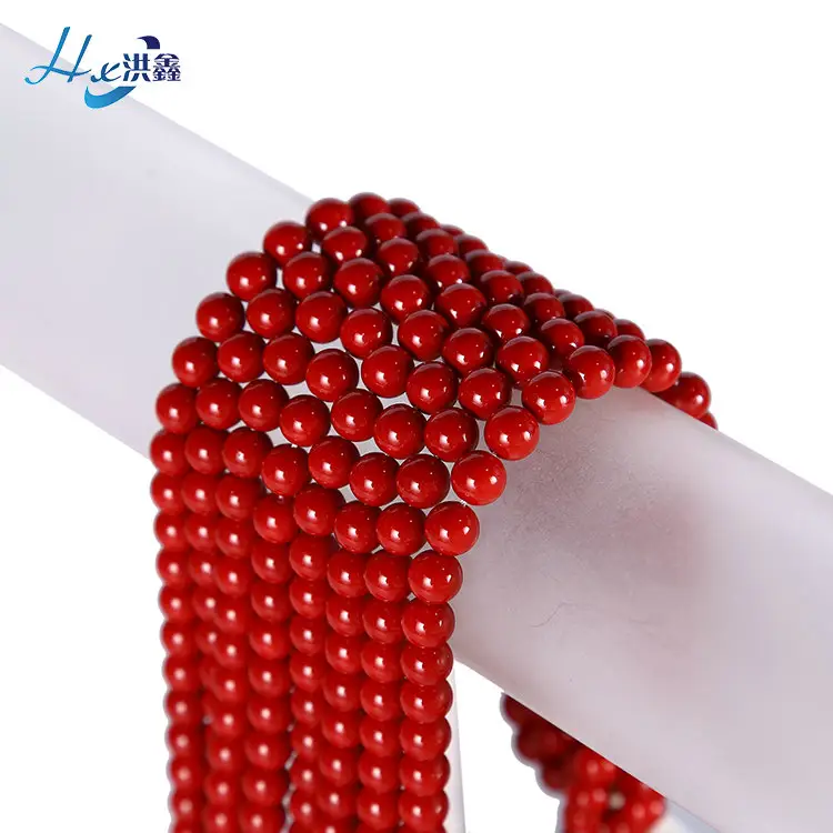 Manik-manik Kaca Warna Solid 10Mm Harga Grosir Aksesori Perhiasan Diy Tanpa Jejak Perawatan Lubang Manik-manik Kaca untuk Kalung