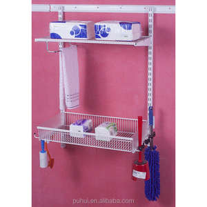 Haute qualité bricolage espace organisateur fil panier étagère réglable mural maison <span class=keywords><strong>support</strong></span> de stockage de l'usine - Product Image 6