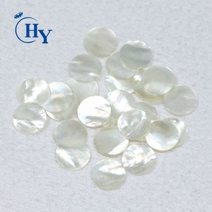 Nhà Máy Bán buôn 15 mét đôi phẳng Vòng vỏ màu trắng mẹ của Ngọc Trai đĩa Phụ Kiện Đối với trang sức làm - Product Image 2