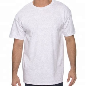 T-Shirt in tinta unita di grandi dimensioni da uomo senza cuciture laterali/t-Shirt tubolare bianca - Product Image 1