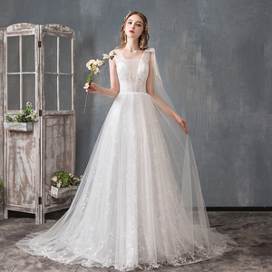 2019 <strong>Vintage</strong> Lace <strong>Boho</strong> <strong>Wedding</strong> <strong>Dresses</strong> Outdoor Plus Size Beach <strong>Wedding</strong> Gowns Bridal <strong>Dresses</strong> - Product Image 1