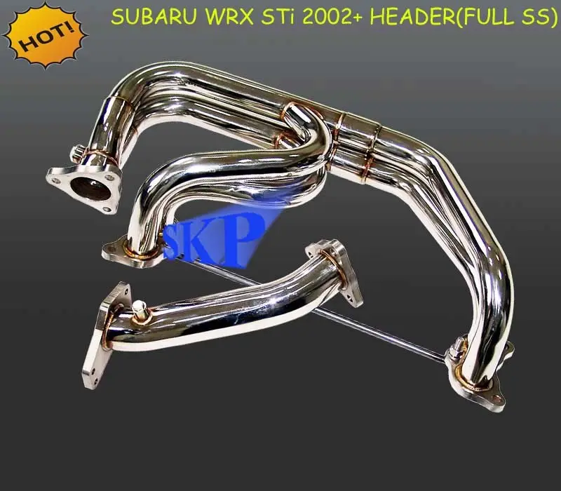 Collecteur d'échappement pour SUBARU WRX STI 2002 + (304SS) avec bride en acier inoxydable