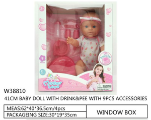 Poupée bébé réaliste de 18 pouces, très vendue, avec fonction de boisson <span class=keywords><strong>et</strong></span> de <span class=keywords><strong>pipi</strong></span>, jouets pour bébé - Product Image 2