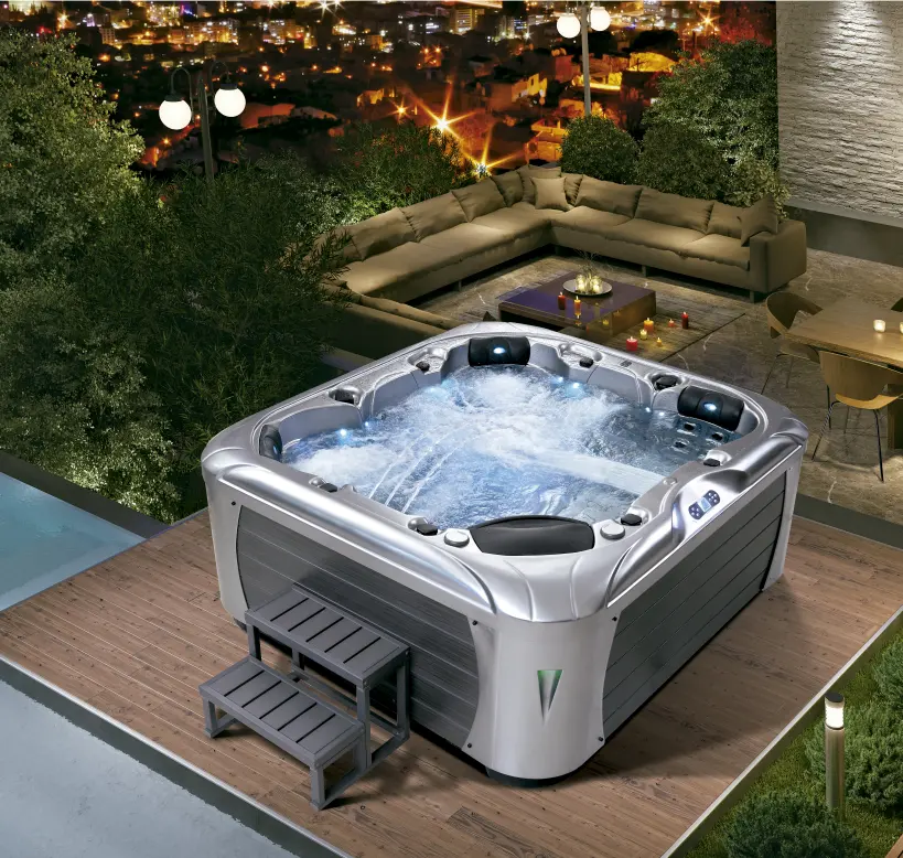 Beste Prijs Rocky Balboa Massage Hot Tubs Outdoor Whirlpool Spa Hot Tub