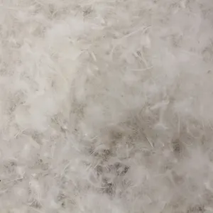 机洗天然白色60% 鸭绒40% 羽毛枕头填充材料粘性纯白鸭绒