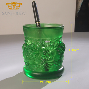 Quà Tặng Kinh Doanh Tráng Men Màu Sắc Lạ Mắt Giá Đựng Bút Trang Trí Nhà Hình Động Vật Sư Tử Tốt Lành Trưng Bày Để Bàn - Product Image 5