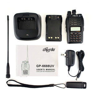 Jamón de radio de mano de doble banda repetidor de banda cruzada de Chierda GP-6688UV - Product Image 6