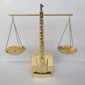 מאזני זהב מסורתיים מעוצבים, מלוטשים, לקישוט, לאספנות, למתנה, לעבודה ידנית, בסגנון עממי, סיטונאי - Product Image 3