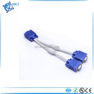 سلك شاشة فرعية VGA 2-wire 1 إلى 2 مجموعات من كابل موزع خط مشاركة جهاز عرض العرض - Product Image 1