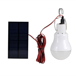 Lampadina <span class=keywords><strong>LED</strong></span> a Energia Solare, Lampada Solare Portatile, Faretto con Pannello Solare 3W <span class=keywords><strong>per</strong></span> Escursionismo, Campeggio, Tenda, Pesca - Product Image 1