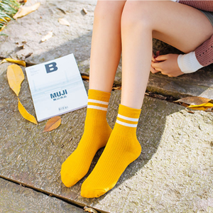 Calzini a Righe in Cotone Stile Coreano Primaverile per Ragazzi e Ragazze Adolescenti, Calze Casual da Strada - Product Image 6