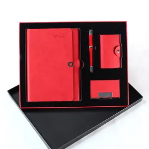 Bestes Notizbuch und Stift Geschenkset Kunstleder A6 Luxusaktion Notizbuch Geschenkset mit Stift