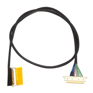 Ipex 0,5 paso 20633-040t a ASES 50204-30 micro coaxial lcd de 40 pines cable lvds para monitor lcd