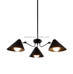 Modern vintage 3 cabezas de hierro negro lámpara colgante decorativo luces colgantes para <span class=keywords><strong>el</strong></span> <span class=keywords><strong>Centro</strong></span> <span class=keywords><strong>Comercial</strong></span> - Product Image 1