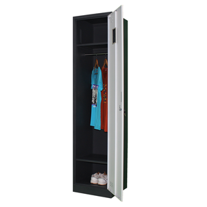 Gabinete de acero de una sola puerta <span class=keywords><strong>vintage</strong></span> con cerradura de llave Antiguo de 1 nivel de metal Almirah Casillero barato - Product Image 4