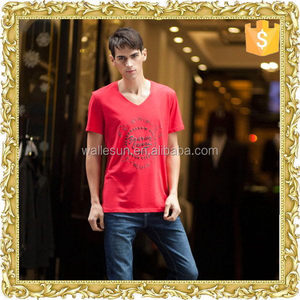 Más vendido impresión CVC la camiseta de cuello <span class=keywords><strong>grande</strong></span> - Product Image 1