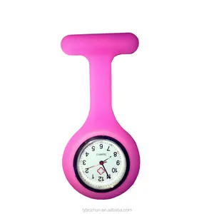 Groothandel Mix 21 kleuren Broches Siliconen Quartz Goedkope Verpleegkundige Fob Horloge