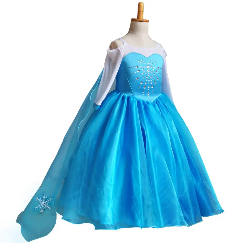 Vestido de princesa, vestido elsa para meninas roupas cosplay elsa traje festa de halloween natal adolescentes fantasia