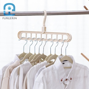 Multiporta Porta Panno Appendiabiti Cremagliera Vestiti Grucce Dei Vestiti di Essiccazione Cremagliera Sciarpa Gancio di Plastica Rack di Stoccaggio Per Appendere - Product Image 4