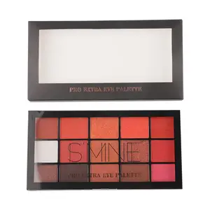 Private Label 15 Cores Altamente Pigmentado Shimmer Matte Eye Shadow Palette