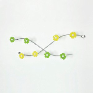 Ganchos decorativos de flores aerodinámicas montados en la pared - Product Image 4