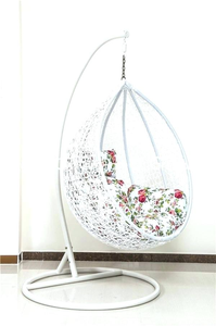 Rotin En Osier Adultes Suspendus Chaise D'oeuf Avec Support - Product Image 5