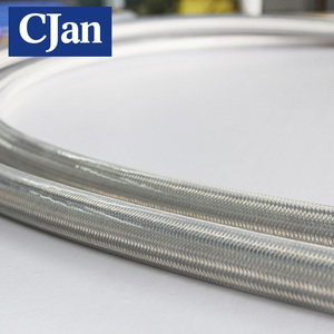 شفافة غطاء سيليكون الفولاذ المقاوم للصدأ مضفر غطاء ملتف PTFE أنبوب/حمض مقاومة خرطوم - Product Image 5