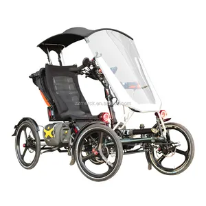 Adultos de cuatro ruedas de techo de asiento alto motorizado Drift Quad, eléctrico reclinado Quadricycle - Product Image 1