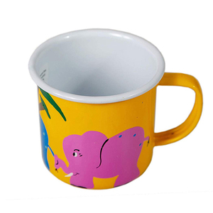 2019 Custom Matte Black <strong>Cool</strong> Cartoon Enamel Camping <strong>Mug</strong> for Promotion - Product Image 5