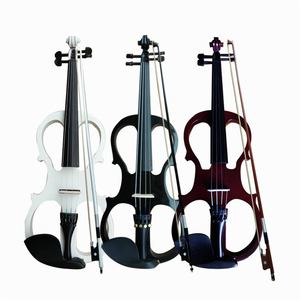 Violín Eléctrico Rojo Vino Profesional Hecho a Mano a Buen <span class=keywords><strong>Precio</strong></span> para Principiantes y Estudiantes - Product Image 3