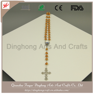 Bois <span class=keywords><strong>grain</strong></span> de chapelet, Rose parfum chapelet Dubai bijoux en or <span class=keywords><strong>collier</strong></span> - Product Image 4