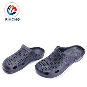 Latest Arrival Custom logo Low Price Anti-slip <strong>Men</strong> Black Eva Plastic Kitchen Chef Shoes <strong>Clogs</strong> - Product Image 1
