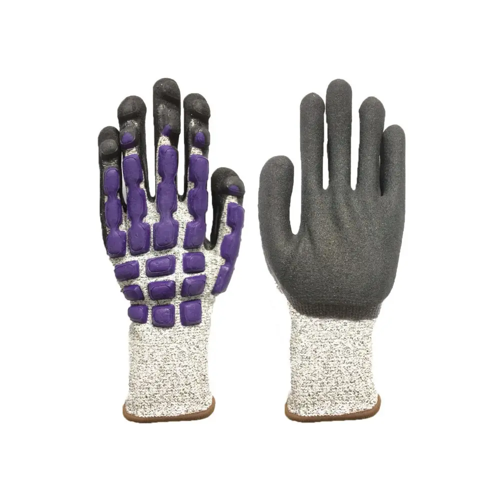 High quality nitrile coated cut resistant impact gloves