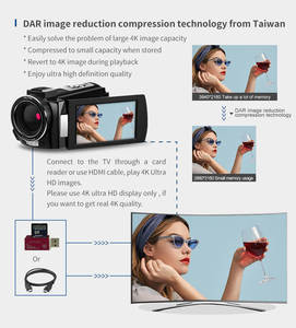 Cámara Digital Profesional AE8 para <span class=keywords><strong>Caza</strong></span> de <span class=keywords><strong>Fantasmas</strong></span> con Resolución 4K, Compatible con Accesorios, Videocámara - Product Image 3