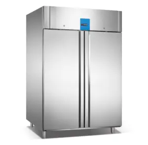 유럽 스타일 더블 도어 직립 스테인레스 스틸 냉장고 판매