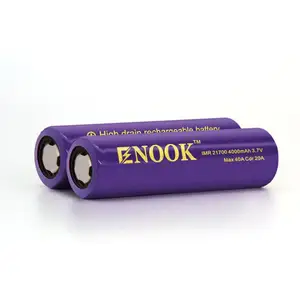 Enook bateria de lítio recarregável 21700 4000mah 40a, bateria de 3.7v para bicicleta elétrica à venda