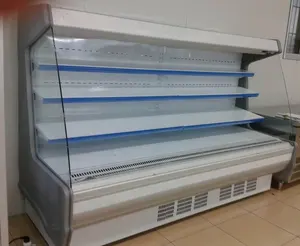 蔬菜前开式多层冷柜超市显示冷水机组