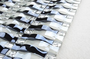 Beveled Glass Silver and Purple Beautiful Diamond <strong>Mosaic</strong> Mirror <strong>Tile</strong> <strong>Sheet</strong> - Product Image 6