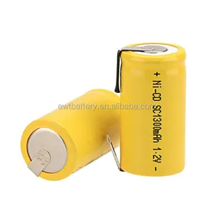 Batterie rechargeable nicd kr, sc, 1.2v, 1300mah, 1.2/1300 v