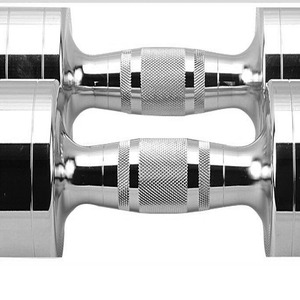 1kg 2kg 3kg <strong>4kg</strong> 5kg 6kg 7kg 8kg 9kg 10kg Cast Iron Fixed Chromed <strong>Dumbbell</strong> - Product Image 2