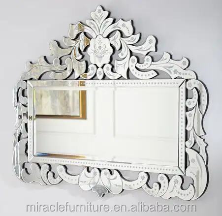 Factory Price Venetian Glass Wall Mirror Accent Decor Mirror For Home Hotel Furniture