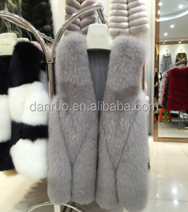 Nueva piel sintética hierba larga chaqueta de piel de zorro - Product Image 6